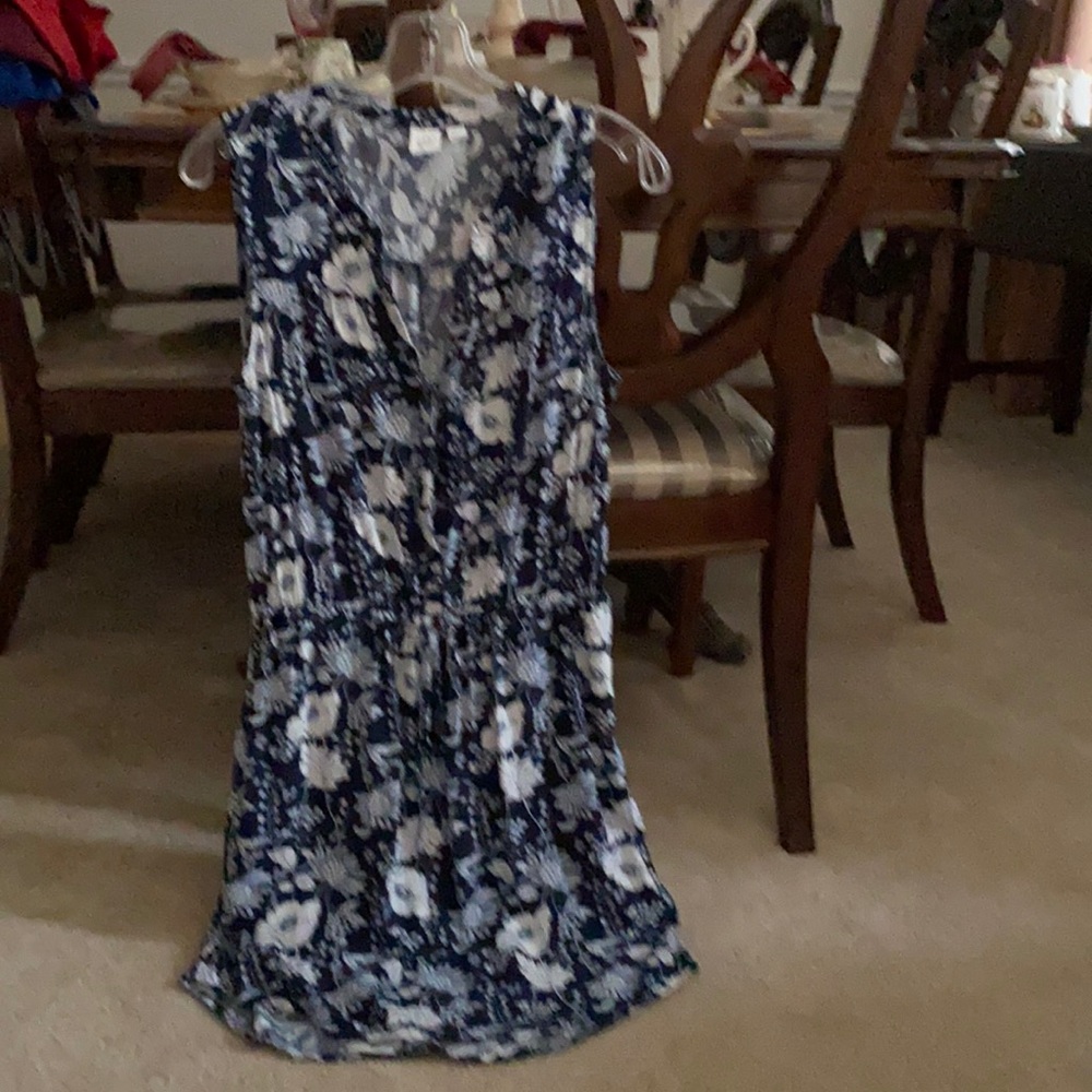 Navy & White, Summer Dress, Sleeveless